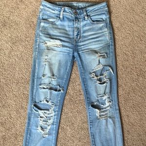 American Eagle ripped jeans